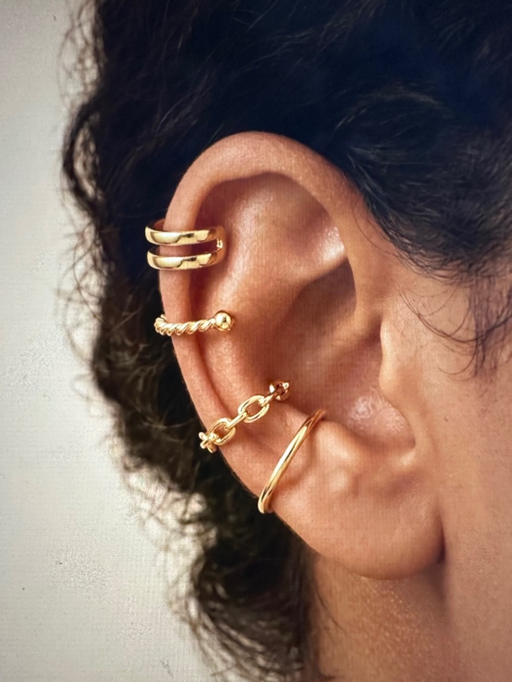 House of Harlow 1960 ear cuff set. NWTand box